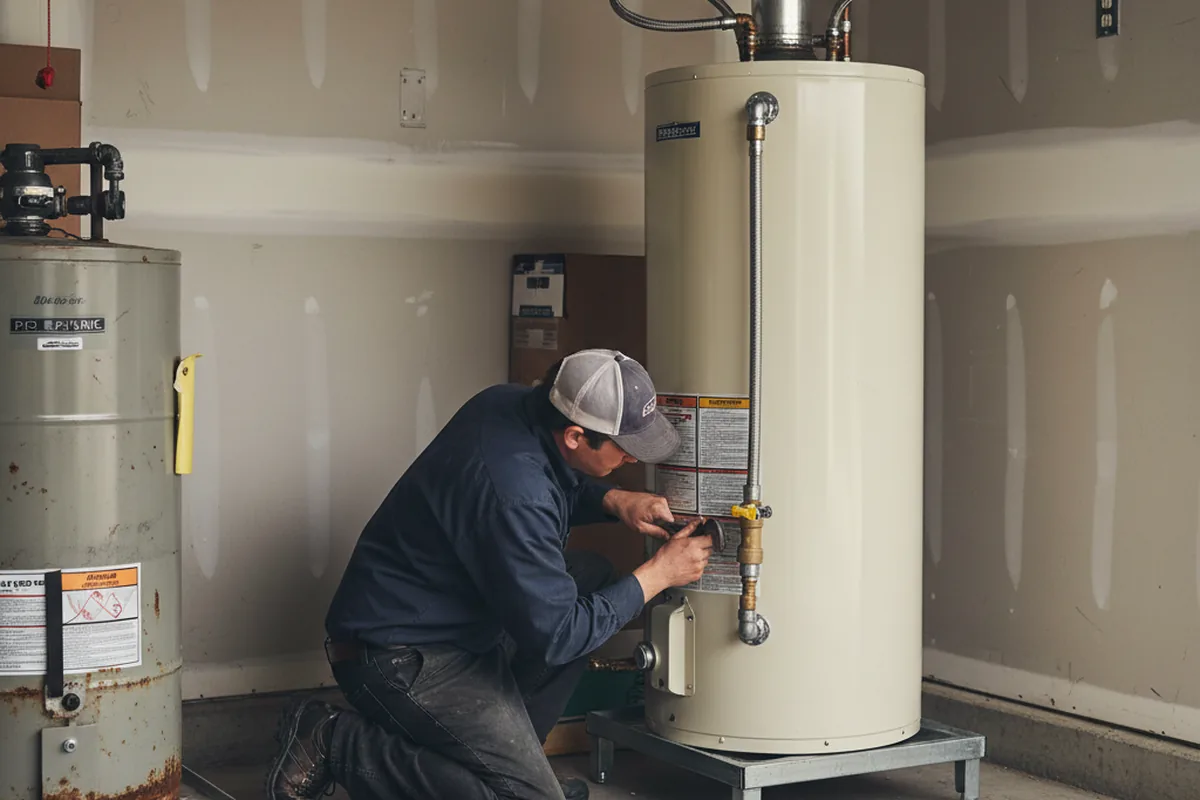 Water heater and shutoff valve replacement in Havre De Grace